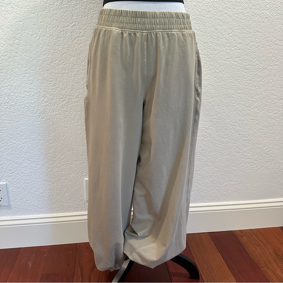 FP Movement by Free People Crossover Jogger Pants Sweats Pumice Wide Leg - Picture 3 of 16